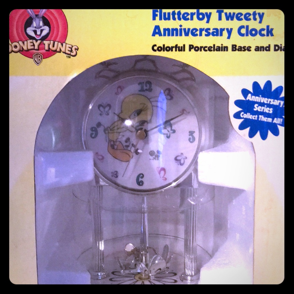 💛 Porcelain Tweety Bird Anniversary Clock 💛